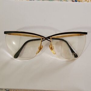 VINTAGE Valentino Elegant Gold and Black Women's Frame